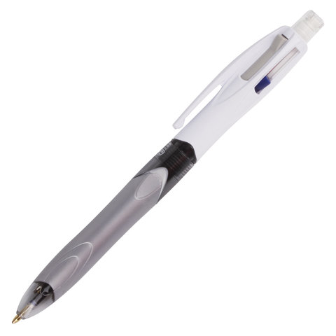 Ручка шариковая автоматическая с грипом BIC "4Colours 3 + 1 HB", 3 цвета (синий, черный, красный) + механический карандаш, 942104 фото 2 Ручка шариковая автоматическая с грипом BIC "4Colours 3 + 1 HB", 3 цвета (синий, черный, красный) + механический карандаш, 942104 фото 2