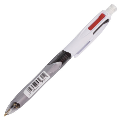 Ручка шариковая автоматическая с грипом BIC "4Colours 3 + 1 HB", 3 цвета (синий, черный, красный) + механический карандаш, 942104 фото 3 Ручка шариковая автоматическая с грипом BIC "4Colours 3 + 1 HB", 3 цвета (синий, черный, красный) + механический карандаш, 942104 фото 3