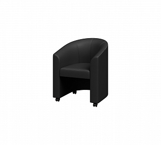 CHAIR1 Чаирмикс. Кресло. Ecotex 3001. Опоры колесные черные.