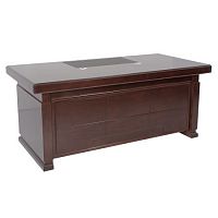 Стол руководителя Рондо 18350, 2 тумбы в комплекте, Fiorenzo, 1800*900*760, шпон орех