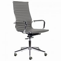 Кресло офисное BRABIX PREMIUM Intense EX-531 экокожа хром темно-серое 532542